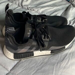 Adidas Black and White NMD R1 Shoes
